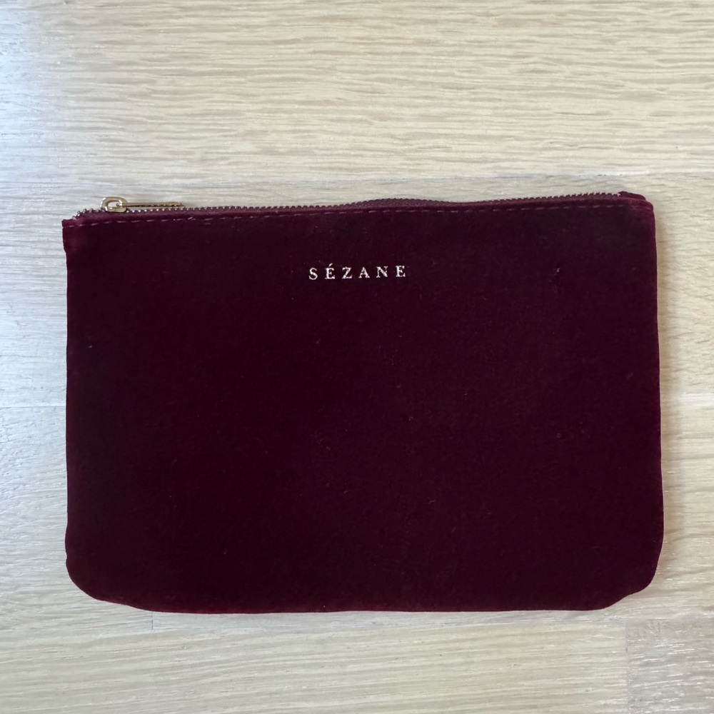 Sezane Velvet Pouch